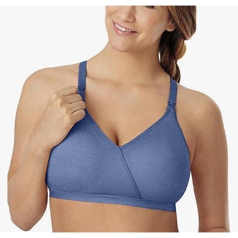 Playtex Maternity & Nursing NWT Denim Heather Shaping Foam Wirefree Bra Size XS